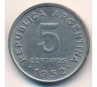 5 сентаво 1952 год Аргентина