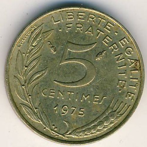 5 сентим (1966–2001 г.) Франция
