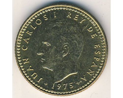 1 песета 1975 год Испания