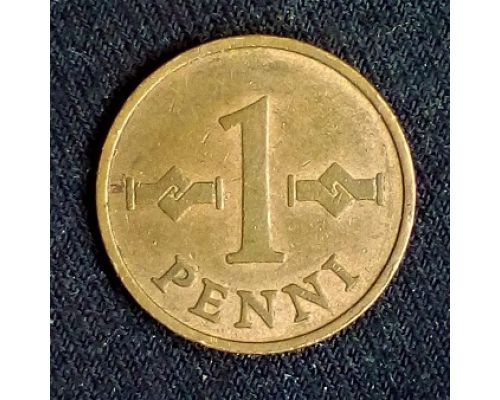 1 пенни 1963 года Финляндия