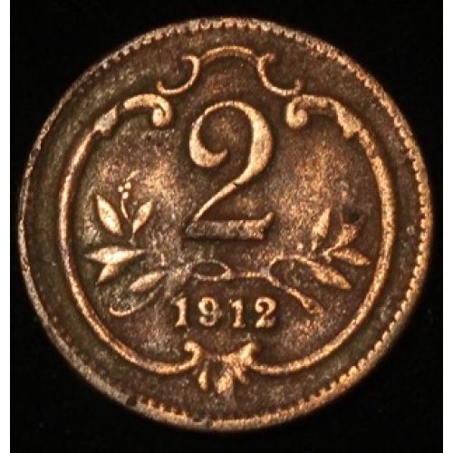 2 геллера 1912 года. Австрия (4)