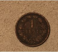 1 крейцер 1891 года Австрия