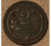 2 геллера 1902 года Австрия