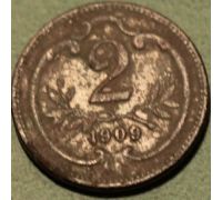 2 геллера 1909 года Австрия (3)