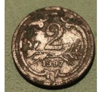 2 геллера 1897 года Австрия (3)