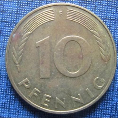 10 пфеннигов (1951–2001 г.) Германия. ФРГ