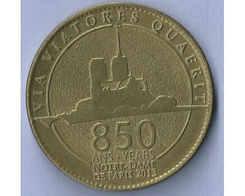 Жетон 850 лет Нотр Дам Де Пари Франция