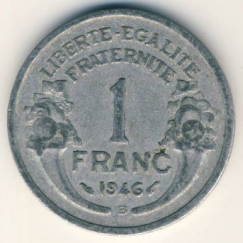 1 франк 1946 год Франция