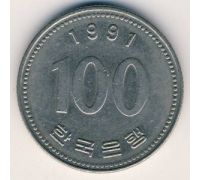 100 вон 1991 год Южная Корея Ли Сун-Син