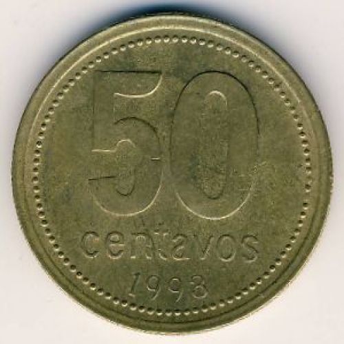 50 сентаво 1993 год. Аргентина