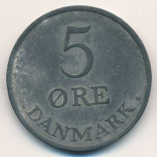 5 эре 1956 года. Дания. Фредерик IX