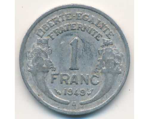 1 франк 1949 год Франция