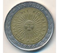 1 песо 1996 год Аргентина