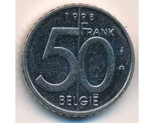 50 франков 1998 год Бельгия BELGIE