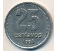 25 сентаво 1994 год Аргентина Медь-никель