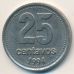 25 сентаво 1994 год. Аргентина. Медь-никель