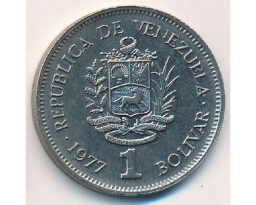 1 боливар 1977 год Венесуэла Симон Боливар
