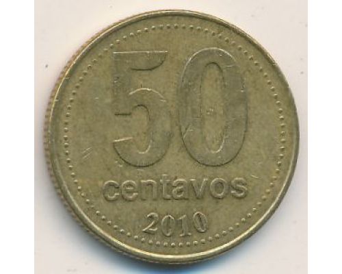 50 сентаво 2010 год Аргентина