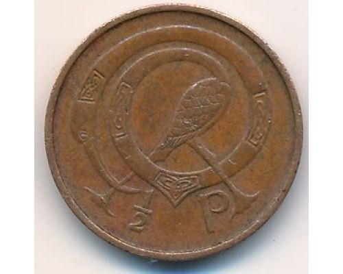 1/2 пенни 1971 год Ирландия