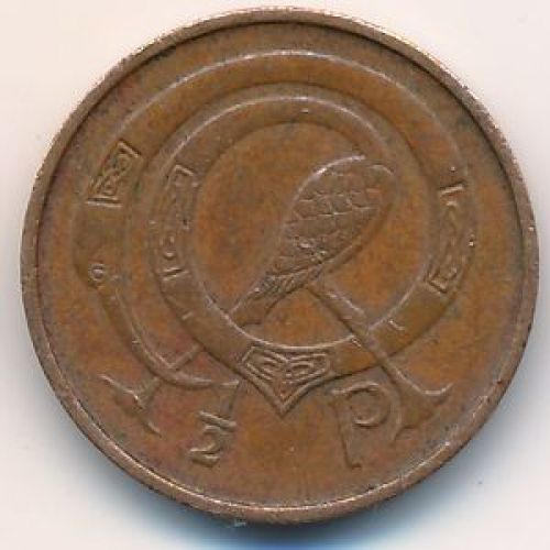 1/2 пенни 1971 год. Ирландия