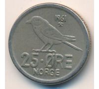 25 эре 1961 год Норвегия Птица