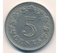 5 центов 1976 год Мальта