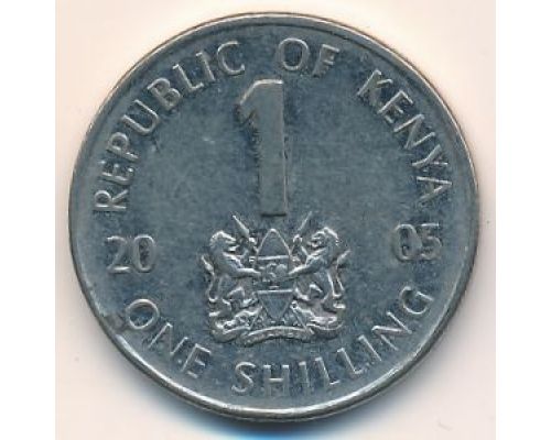 1 шиллинг 2005 год Кения Джомо Кениата