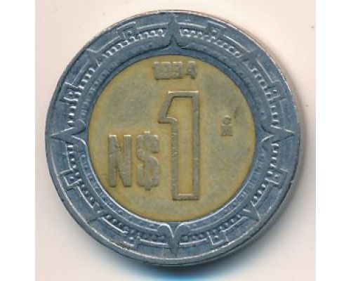 1 новый песо 1994 год Мексика