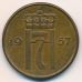 5 эре 1957 год. Норвегия