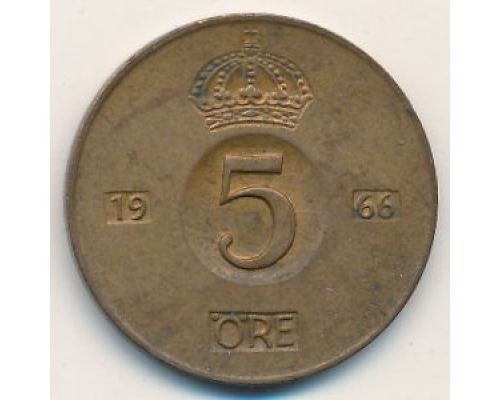 5 эре 1966 год Швеция