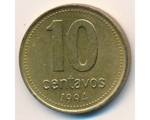 10 сентаво 1994 год Аргентина
