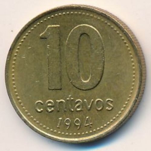 10 сентаво 1994 год. Аргентина
