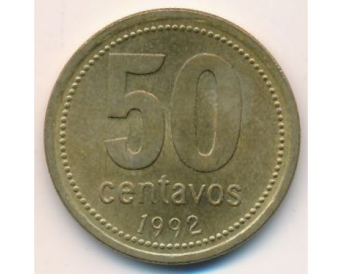 50 сентаво 1992 год Аргентина