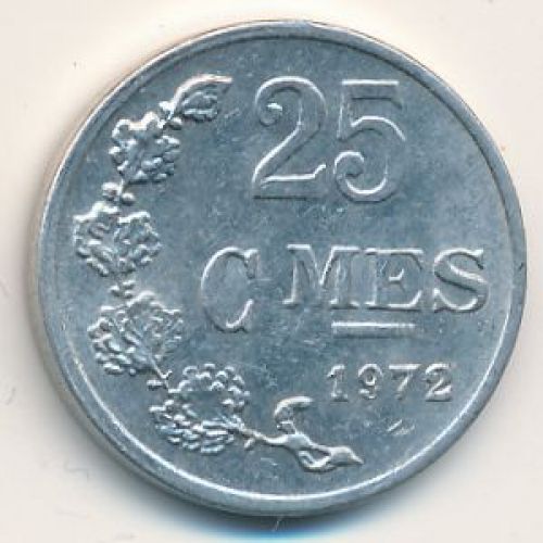 25 сантим 1972 год Люксембург