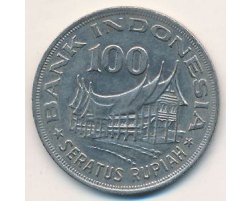 100 рупий 1978 год Индонезия Дерево Жизни
