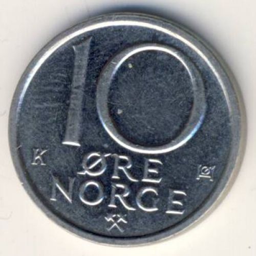 10 эре 1987 год. Норвегия