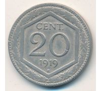 20 чентезимо 1919 года Италия (20 центов)
