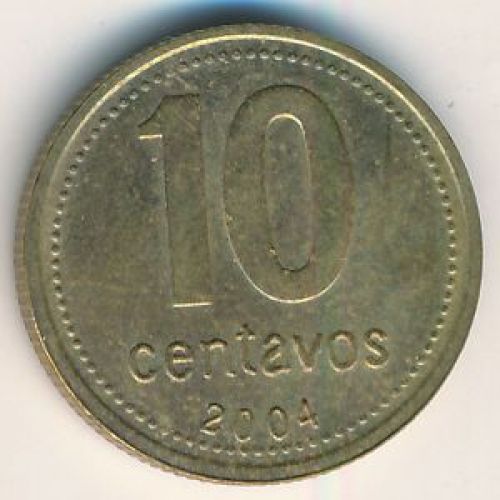 10 сентаво 2004 год. Аргентина