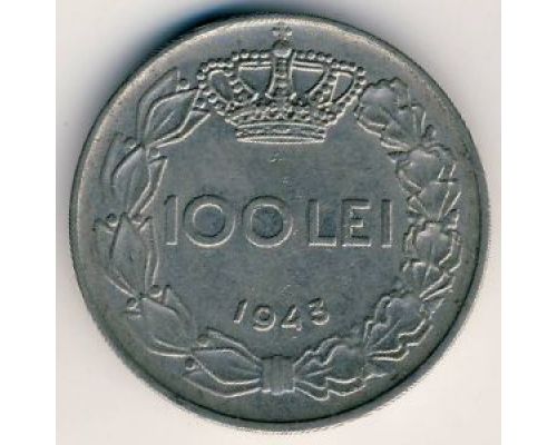 100 лей 1943 год Румыния Михай 1