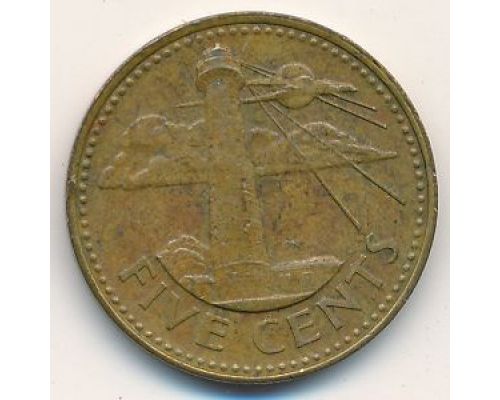 5 центов 1996 год Барбадос