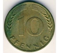 10 пфеннигов 1950 F Германия ФРГ