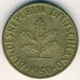 10 пфеннигов 1950 F Германия. ФРГ