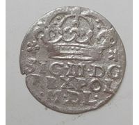 1 грош коронный 1624 год Сигизмунд III Ваза Польша