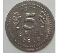 Жетон игральный 5 пфеннигов 1951 год Германия spielgeld