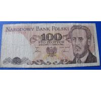 100 злотых 1986 год Польша