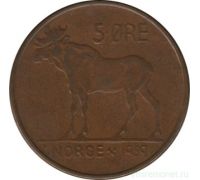 5 эре 1959 год Норвегия Лось