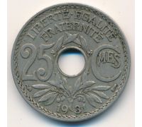 25 сентим 1931 год Франция (сантим)