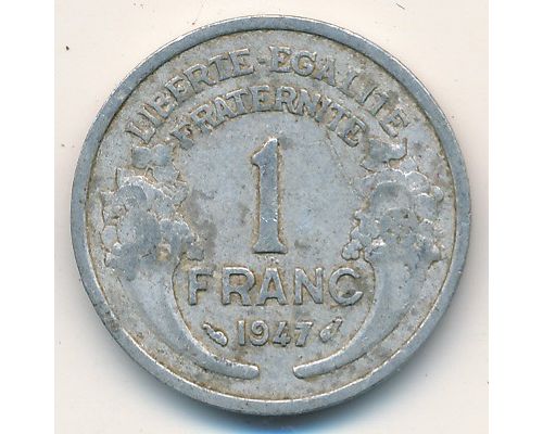 1 франк 1947 год Франция
