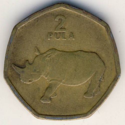 2 пула 2004 год Ботсвана. Носорог