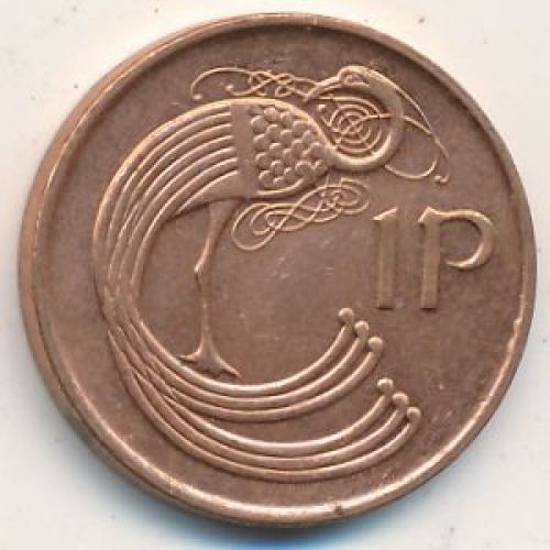 1 пенни 1995 год. Ирландия